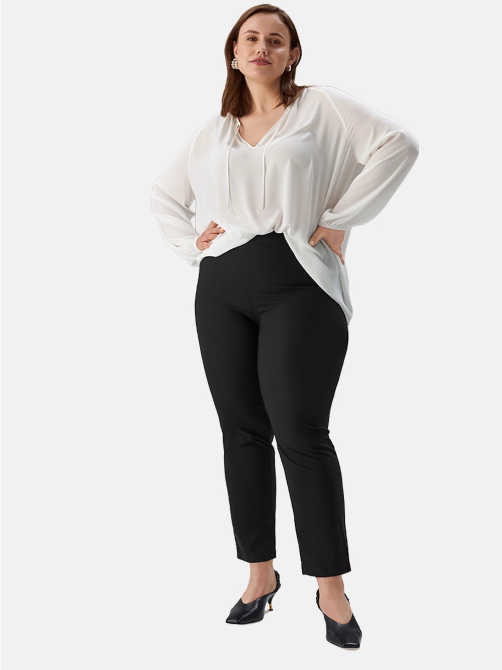 SALLIE SAHNE
SKINNY PANTS "SEBO" IN COMFORT STRETCH -
BLACK size 52
